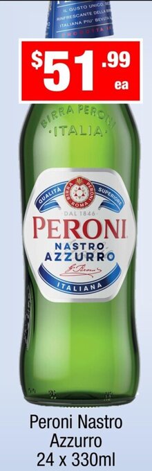 Peroni nastro azzurro 24x330ml