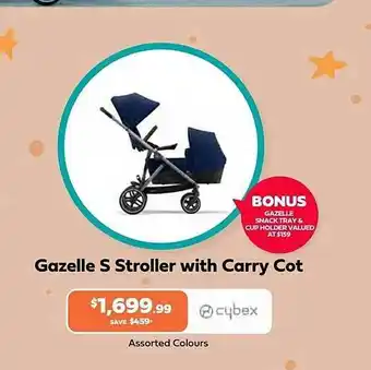 Cybex gazelle s stroller with carry cot