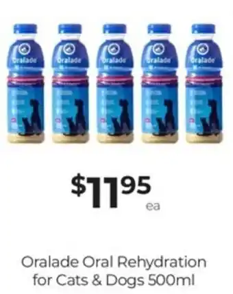 Super Pharmacy Oralade oral rehydration for cats & dogs 500ml offer