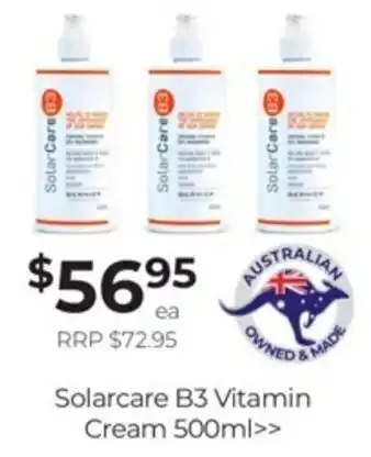 Super Pharmacy Solarcare B3 vitamin cream 500ml offer