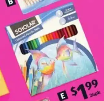 ALDI Coloured pencils 24pk offer