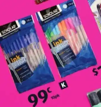 ALDI Ballpoint pens 10pk offer