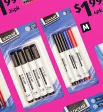 ALDI Whiteboard markers 4pk offer