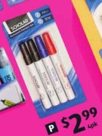 ALDI Permanent markers 4pk offer