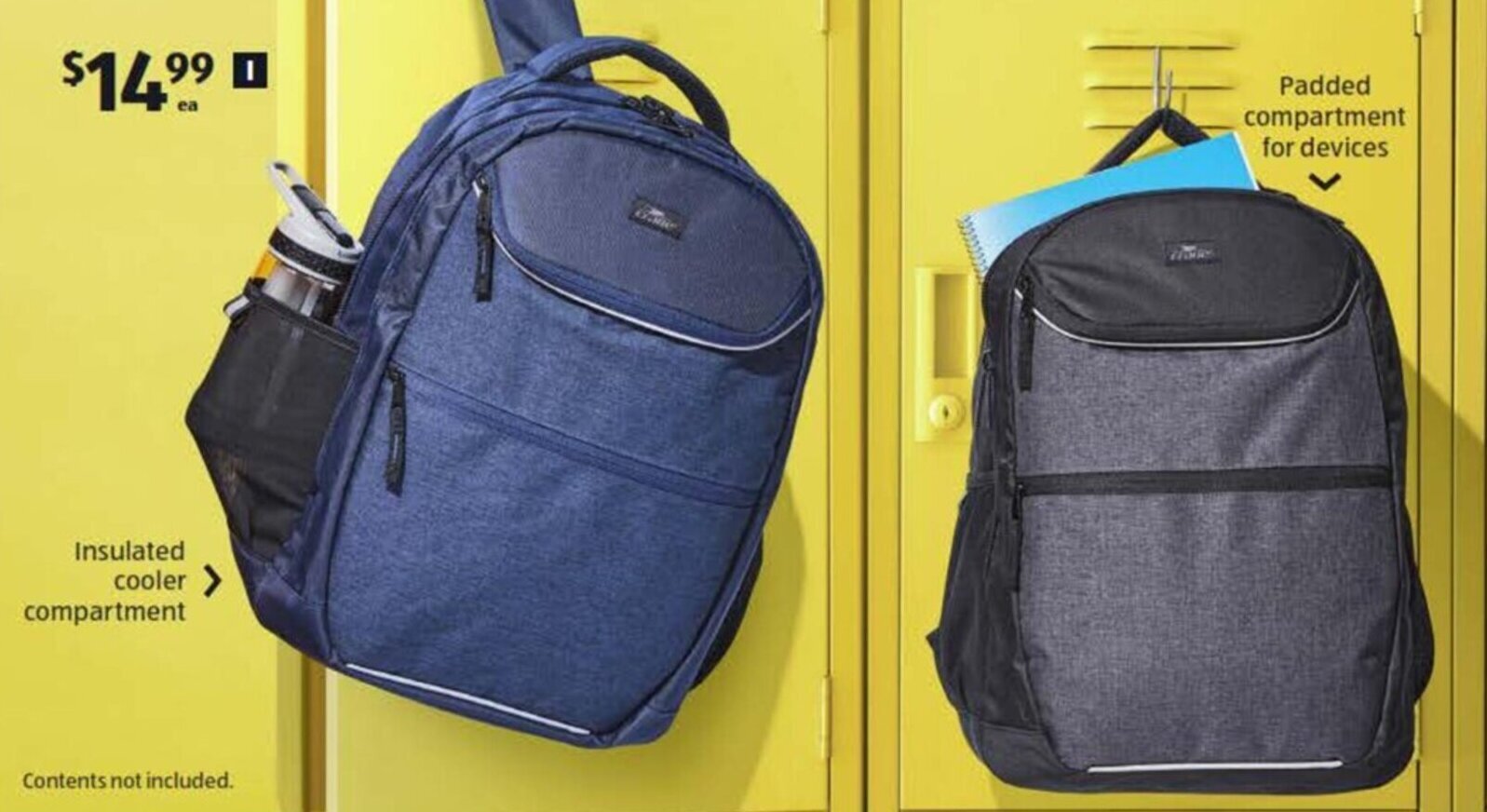 Premium backpack offer at ALDI