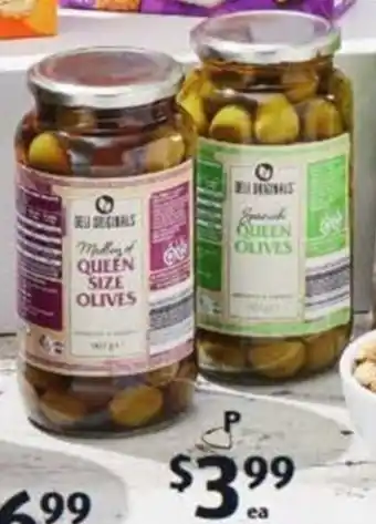 ALDI Deli originals whole queen olives offer