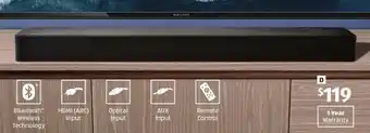 ALDI 2.0 channel soundbar with bluetooth offer