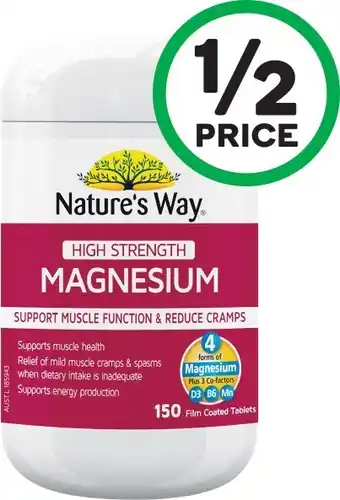 Woolworths Natureu2019s Way Magnesium Pk 150~ offer