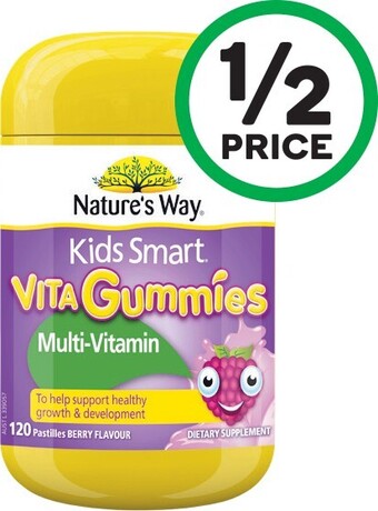 Woolworths Natureu2019s Way Kids Smart Vita-Gummies Multivitamin Pk 120~ offer