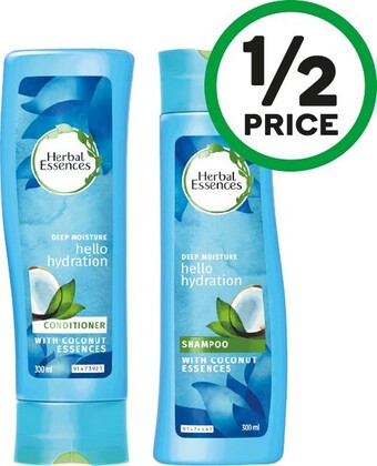 Woolworths Herbal Essences Shampoo or Conditioner 300ml offer