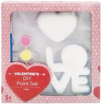 Woolworths Valentineu2019s Day Ceramic Paint Set Pk 2 offer