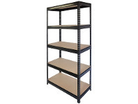 Stratco Stratco Rivet Lock Black 5 Shelf Kit - H 1800 x W 900 x D 450mm offer