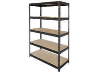 Stratco Stratco Rivet Lock Black 5 Shelf Kit - H 1800 x W 1200 x D 450mm offer
