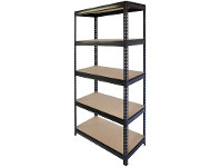 Stratco Stratco Rivet Lock Black 5 Shelf Kit - H 1800 x W 1500 x D 450mm offer