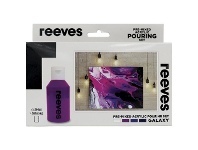 Officeworks Reeves Pre-Mixed Acrylic Pour Paint 4 Pack Galaxy offer