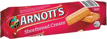 Woolworths Arnottu2019s Cream Biscuits 200-250g offer