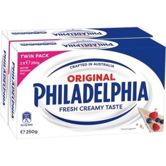 IGA Philadelphia original cream cheese block 2x250g offer