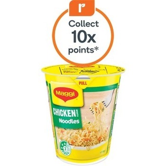 Woolworths Maggi super noodle cup 58-65g offer