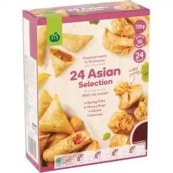 Woolworths Woolworths asian selection 720g – from the freezer offer