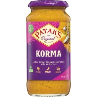 Woolworths Patak’s simmer sauce 450g offer