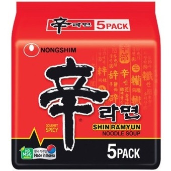 Woolworths Nongshim shin ramyun noodles 600g pk 5 offer