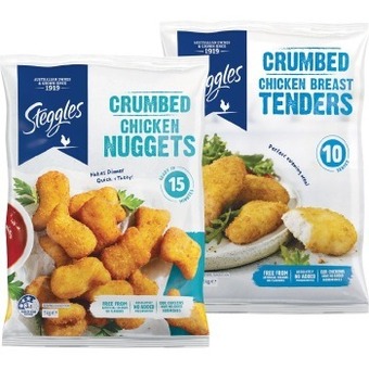 Woolworths Steggles chicken tenders, nuggets or wings 1 kg offer