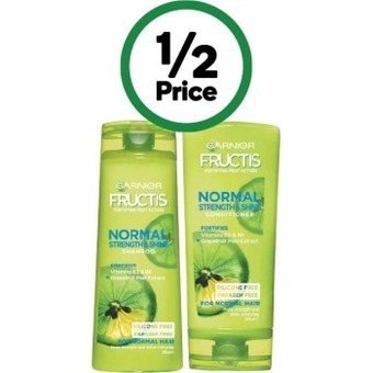 Woolworths Garnier fructis shampoo or conditioner 315ml offer