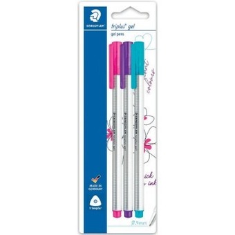 Woolworths Staedtler triplus gel pens assorted colours pk 3 offer