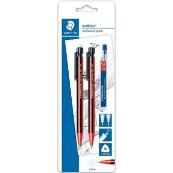 Woolworths Staedtler tradition mechanical pencil with lead pk 2 offer