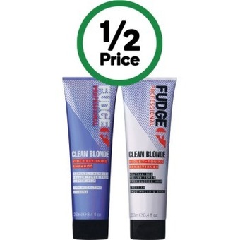 Fudge clean blonde shampoo or conditioner 250ml