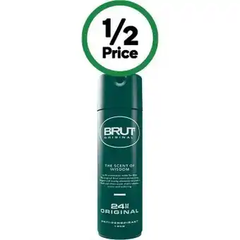 Woolworths Brut body spray 130g offer