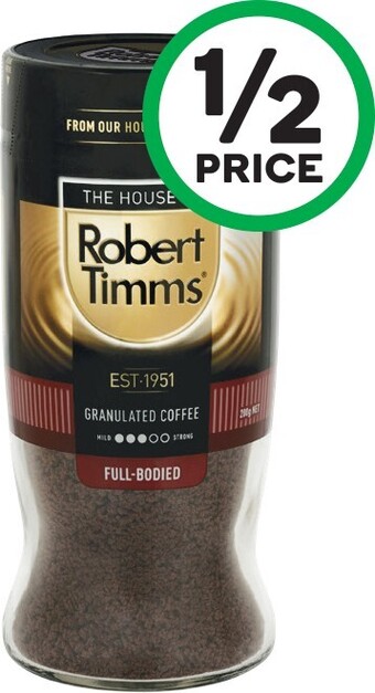 Woolworths Robert Timms Premium Instant Coffee 200g offer