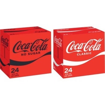 Coles Coca-cola soft drink 24x375ml offer