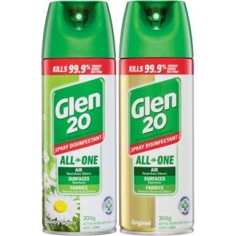 Coles Glen 20 disinfectant spray 300g offer