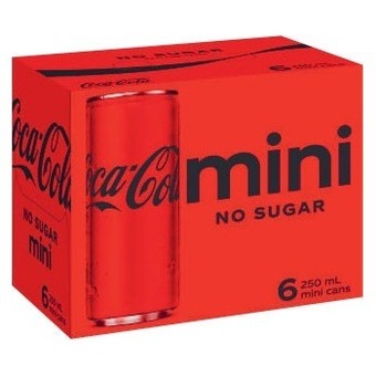 Coles Coca-cola, fanta, sprite or deep spring soft drink 6x250ml offer