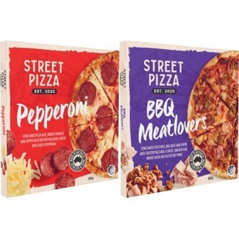 Coles Street pizza 345g-385g offer