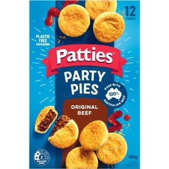 Coles Patties party meat pies 12 pack 560g offer