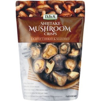 Coles Dj&a shiitake mushroom crisps 65g offer