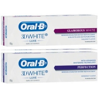 Coles Oral b 3d white luxe toothpaste 95g offer