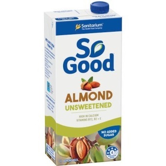 Coles So good unsweetened almond milk 1 litre offer