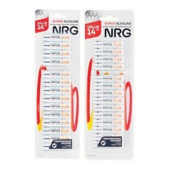 Coles Nrg batteries aa or aaa 14 pack offer