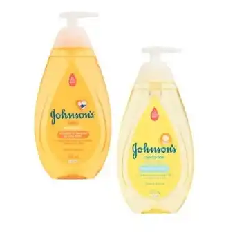 Coles Johnson & johnson baby shampoo or wash top-to-toe 500ml offer