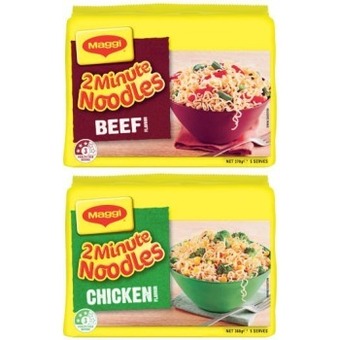 Coles Maggi noodles 5 pack 335g-380g offer