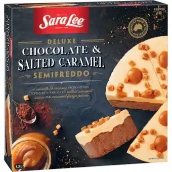 Coles Sara lee chocolate & salted caramel semifreddo 1.3 litre offer