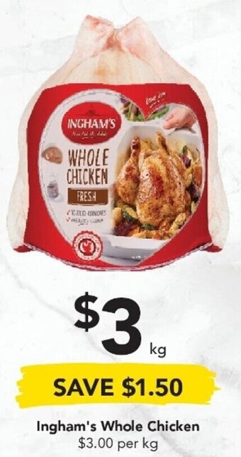 Drakes Ingham's Whole Chicken offer