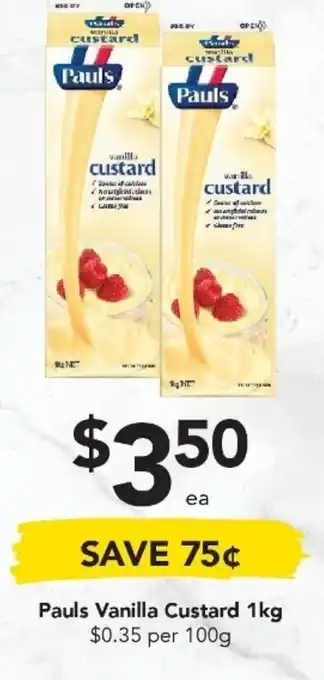 Drakes PaulsVanilla Custard 1kg offer