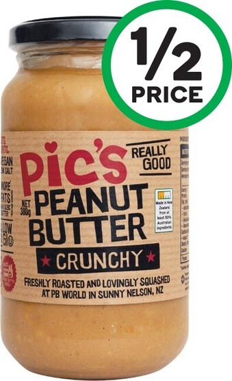 Woolworths Picu2019s Peanut Butter 380g offer
