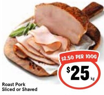 Ritchies Roast Pork Sliced or shaved offer