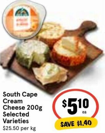 Ritchies South Cape Cream Cheese 200g offer