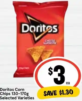 Ritchies Doritos Corn Chips 130-170g offer
